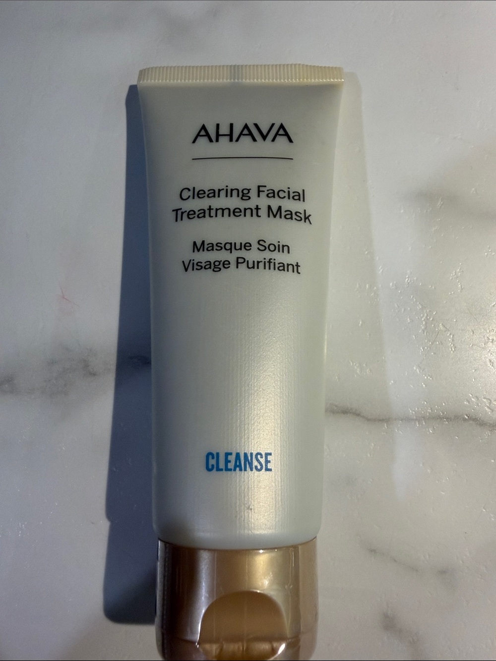 AHAVA Clearing Facial Treatment Mask — White with Gold Cap